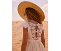 VESTIDO CEREMONIA LINO ENCAJES NIÑA 