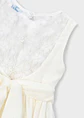VESTIDO CEREMONIA LINO ENCAJES NIÑA  - Miniatura 5