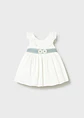 VESTIDO TULL CON FAJIN VERDE BEBE  - Miniatura 1