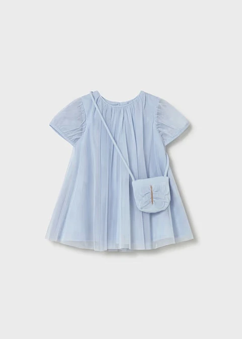 VESTIDO TULL CON BOLSO 