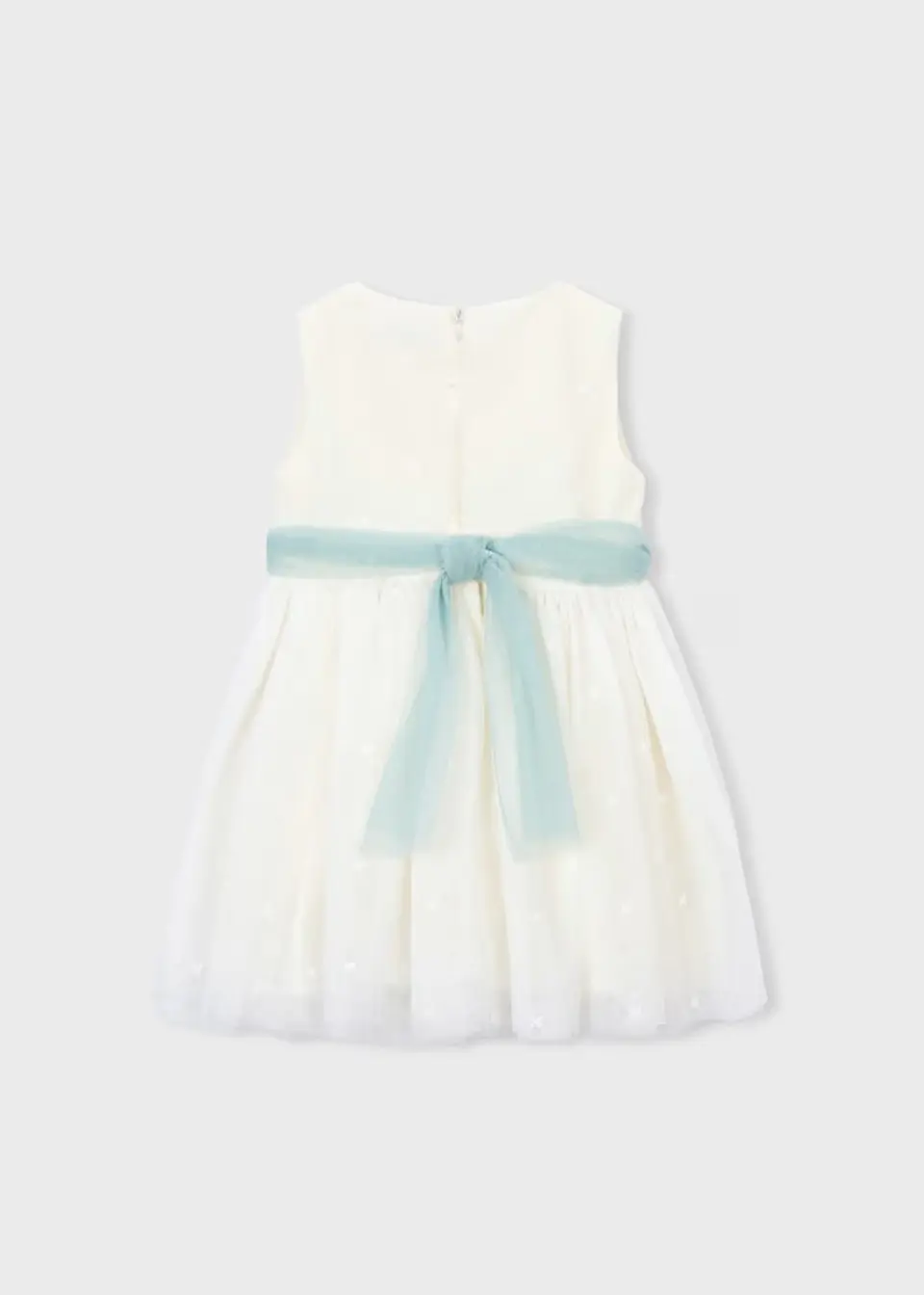 VESTIDO TULL CEREMONIA TULL BORDADO CRUDO 4