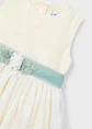 VESTIDO TULL CEREMONIA TULL BORDADO CRUDO - Miniatura 6