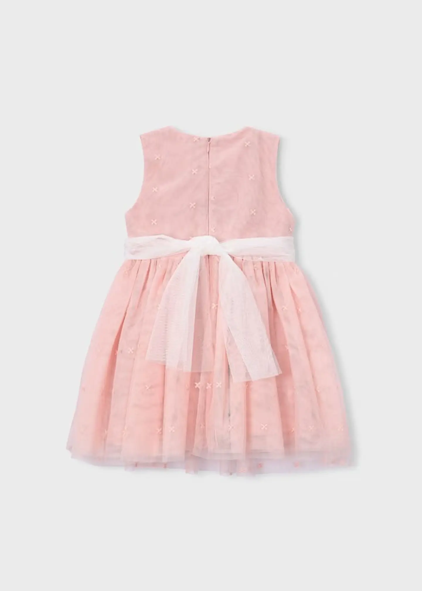 VESTIDO TULL BORDADO FAJIN FLORES  2
