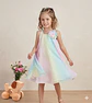 VESTIDO INFANTIL ARCOIRIS TONO PASTEL UNICORNIO TIPO BATA BD5677 - Miniatura 2