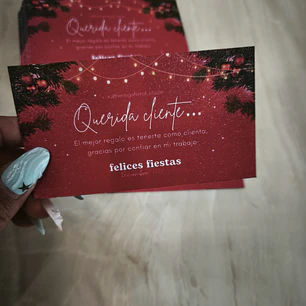 Tarjetas de agradecimiento Holográfico