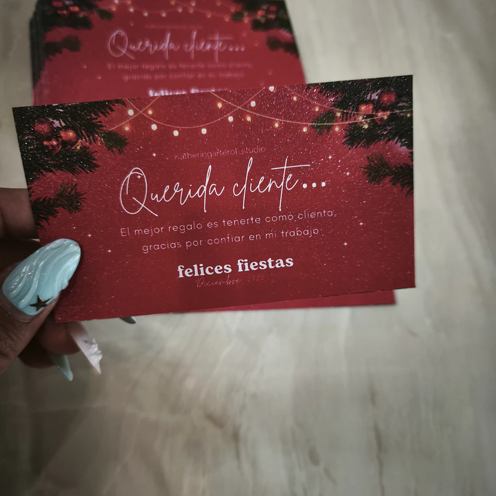 Tarjetas de agradecimiento Holográfico 1