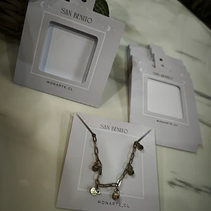 Sobres con tags para collares y pulseras 9x9cm