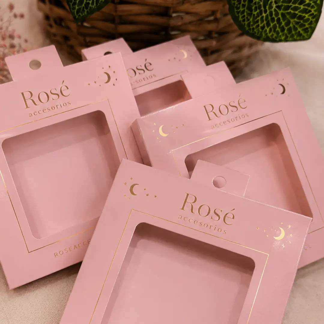 Cajita con tags para collares con Foil 9x9x1cm 1