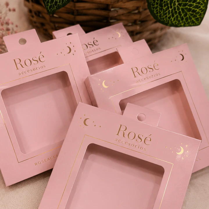 Cajita con tags para collares con Foil 9x9x1cm 1