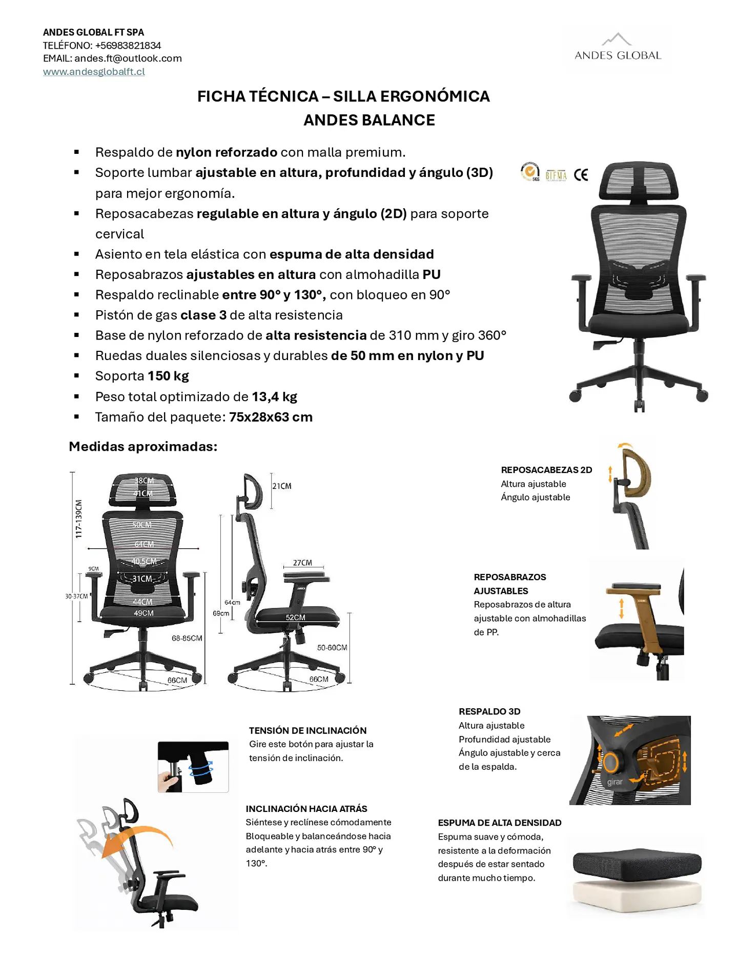 Silla Andes Balance 2