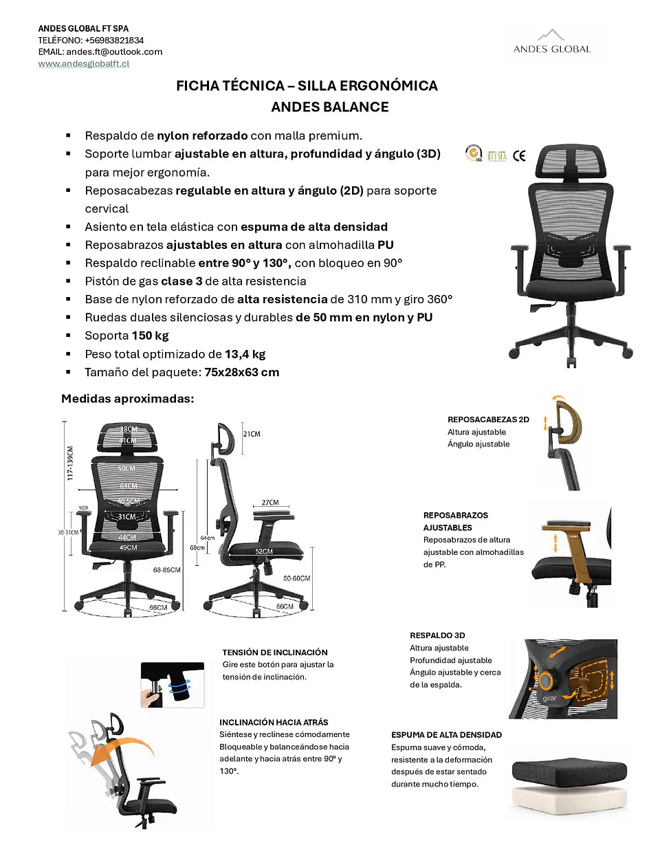 Silla Andes Balance 2