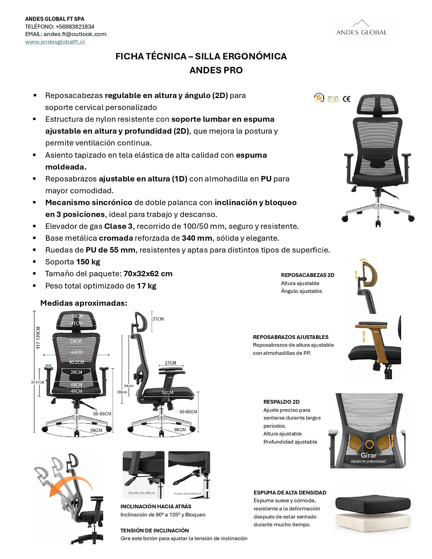 Silla Andes Pro 2
