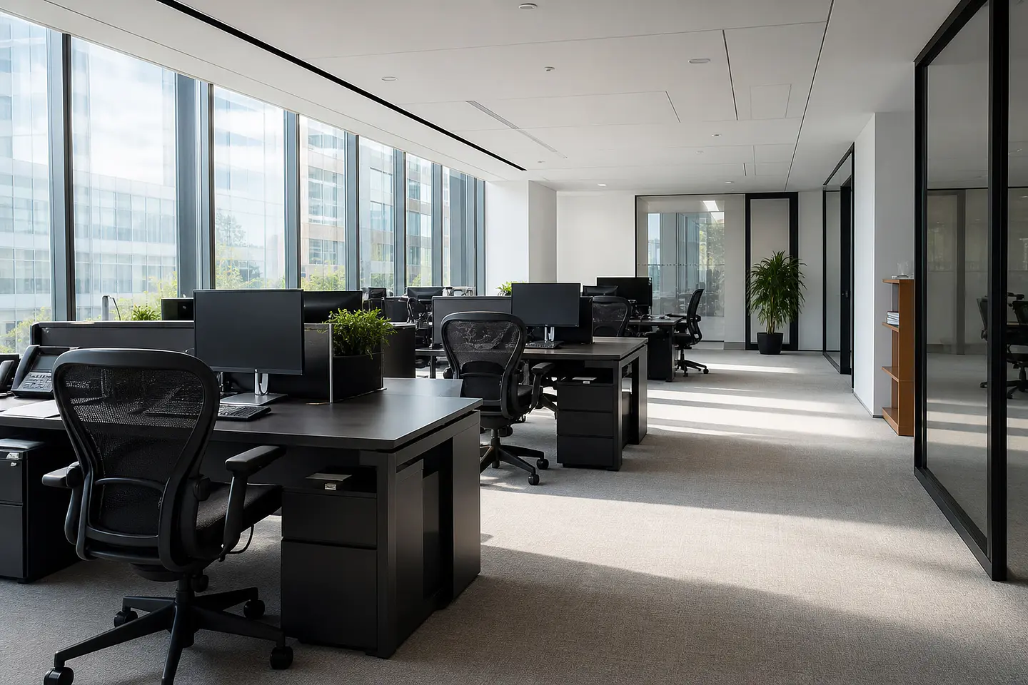 Oficina corporativa moderna Andes Global FT