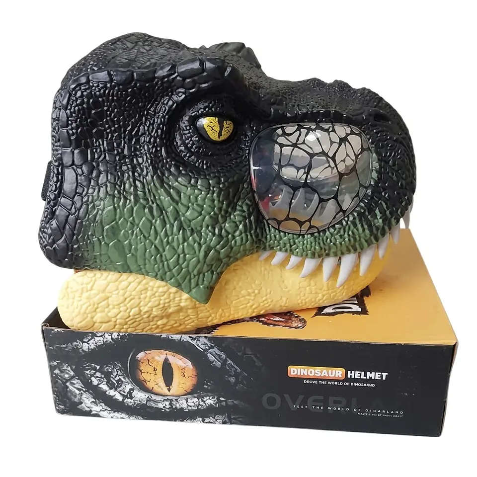 Casco Máscara Dinosaurio T-Rex con Mandíbula Móvil 1