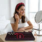 Set de Brochas de Maquillaje 24 Piezas Deluxe (Rojo/Negro) - Miniatura 3