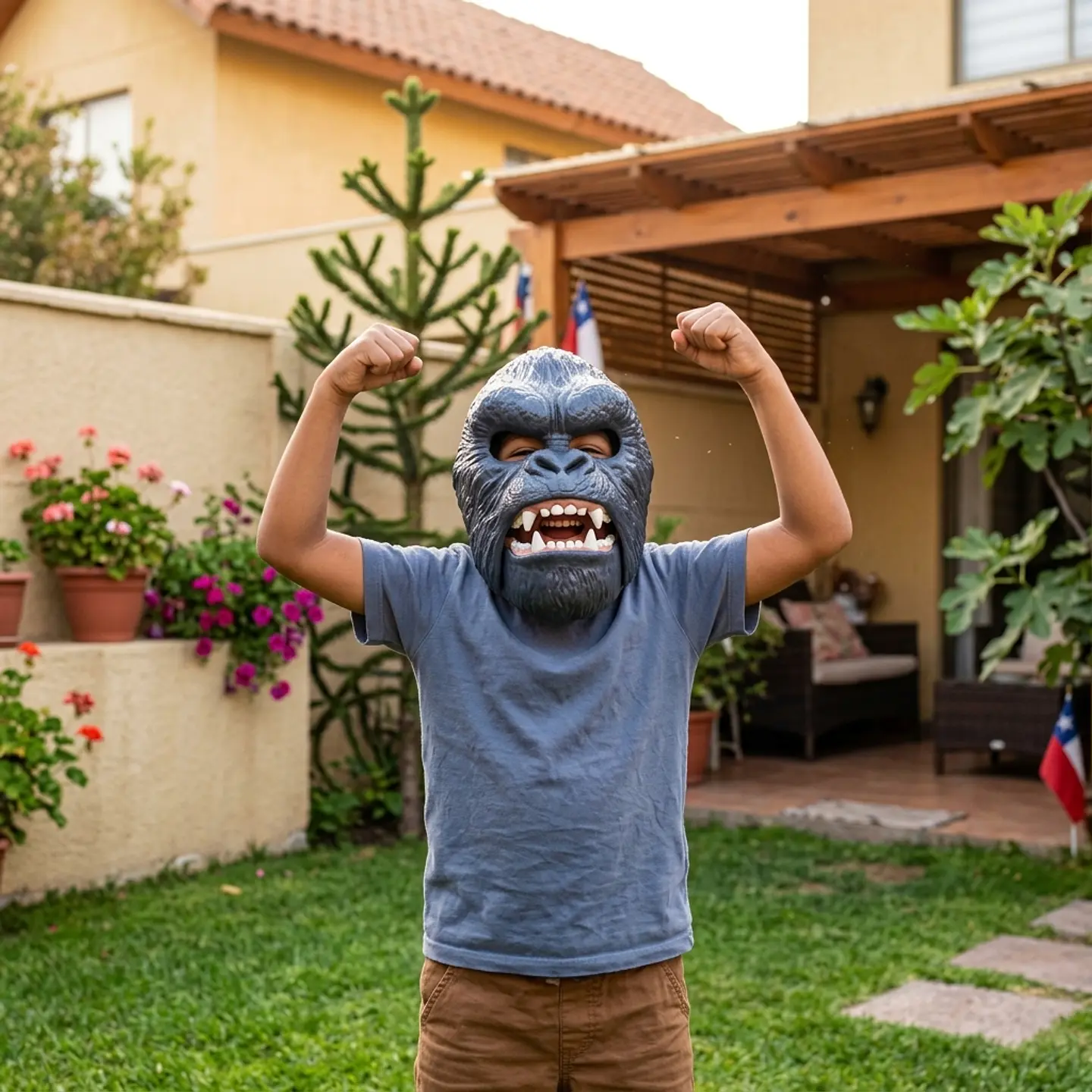 Máscara Gorila Gigante con Mandíbula Móvil (Giant Ape Mask) 3