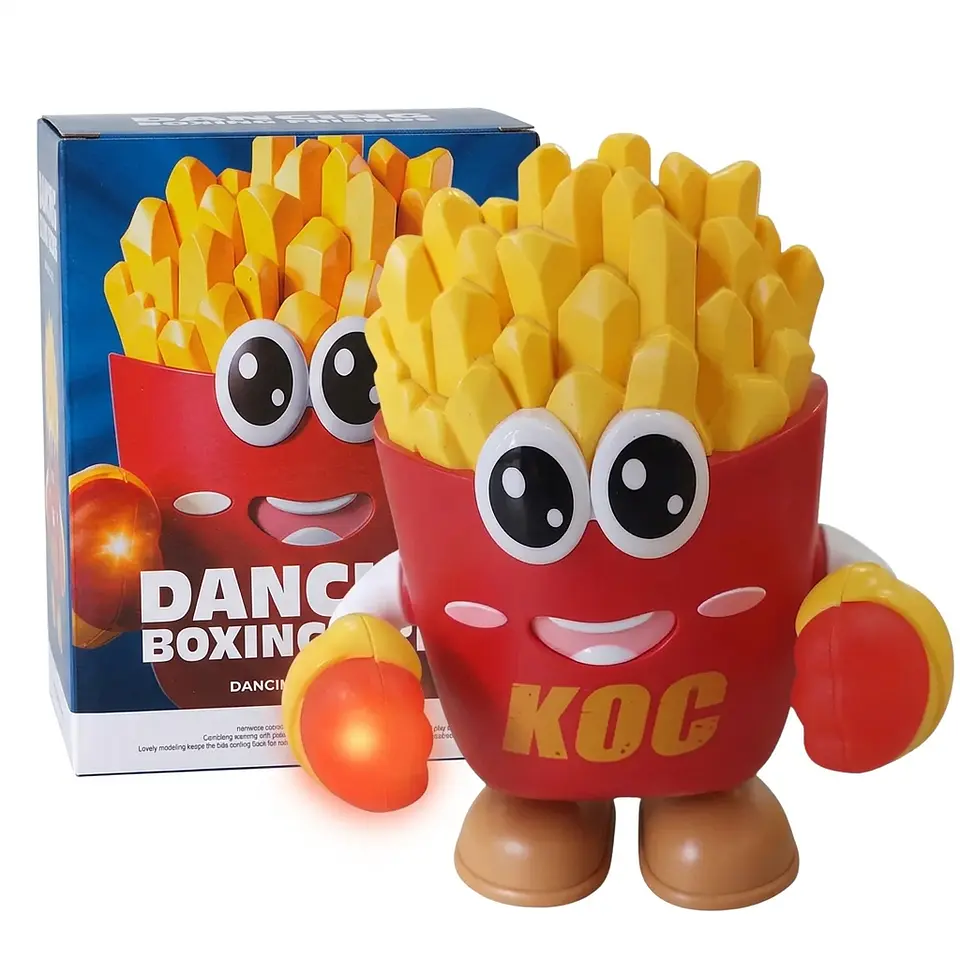 Papas Fritas Bailarinas Boxeadoras con Luces y Música 3