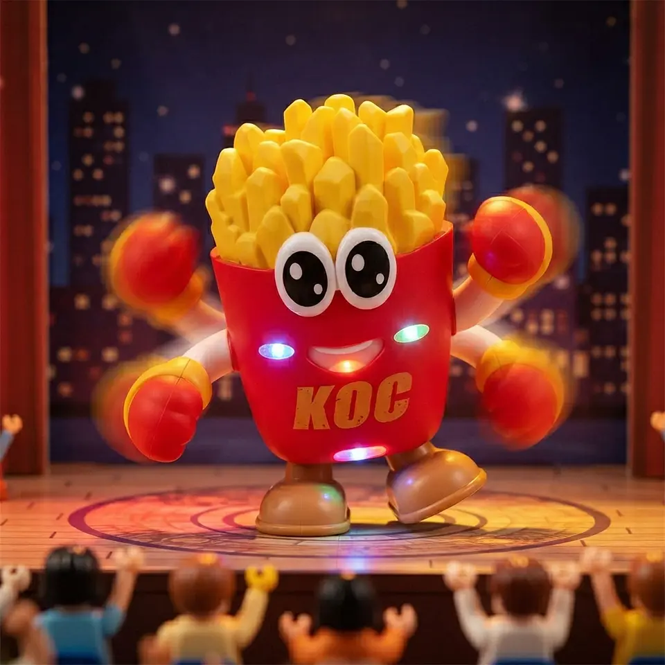 Papas Fritas Bailarinas Boxeadoras con Luces y Música 5