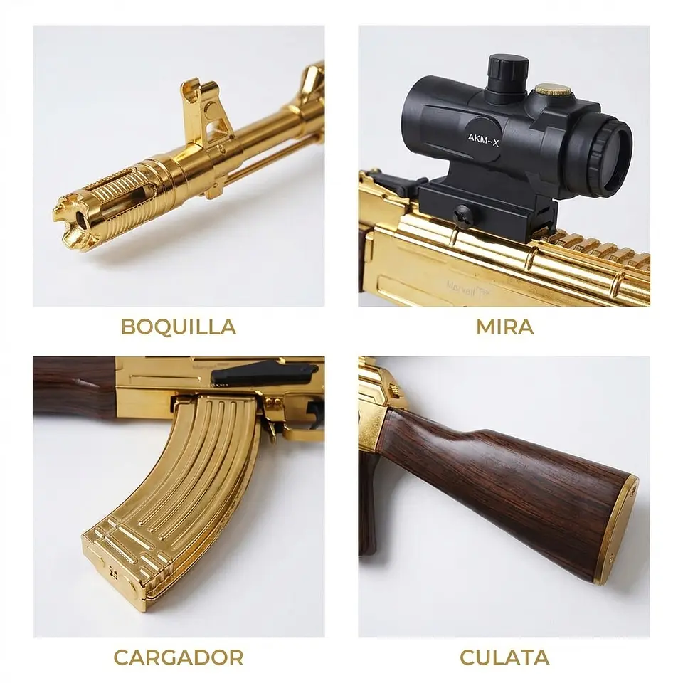 Rifle Lanzador de Bolitas de Gel AK-47 Táctico (Crystal Bullet Launcher) 3
