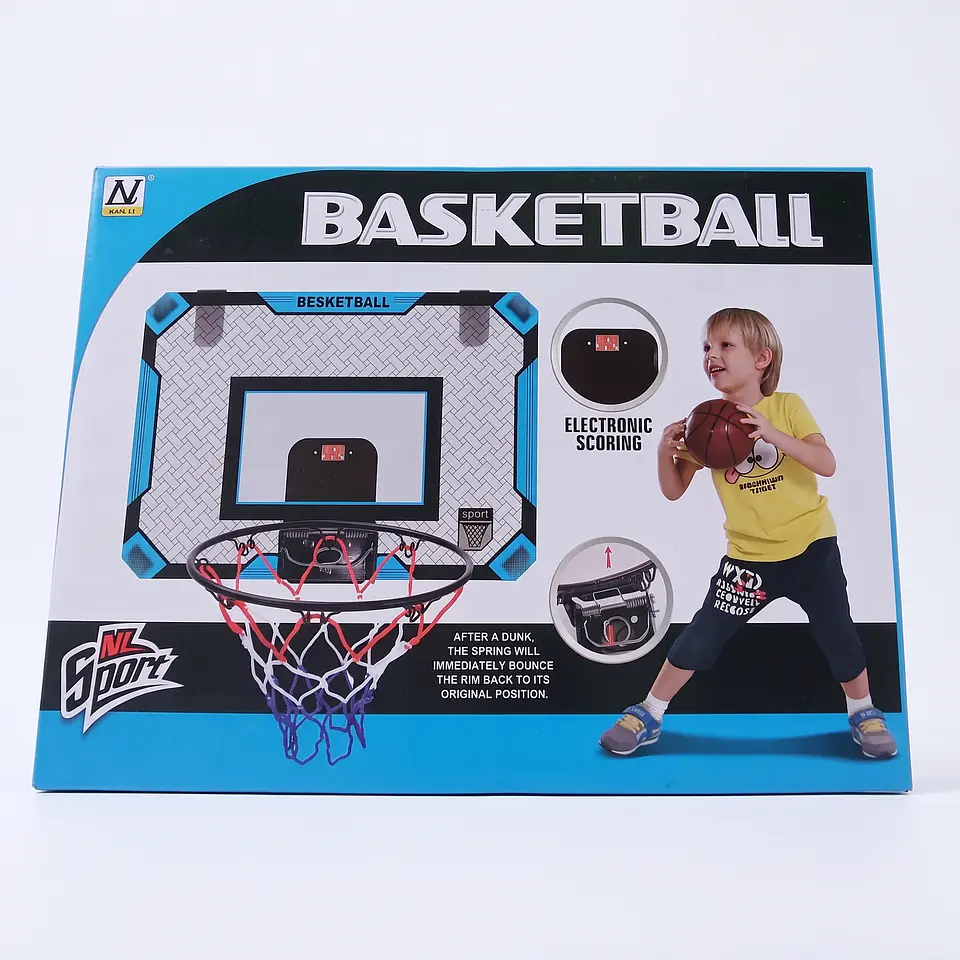 Set de Básquetbol Mini con Tablero y Marcador Electrónico 3