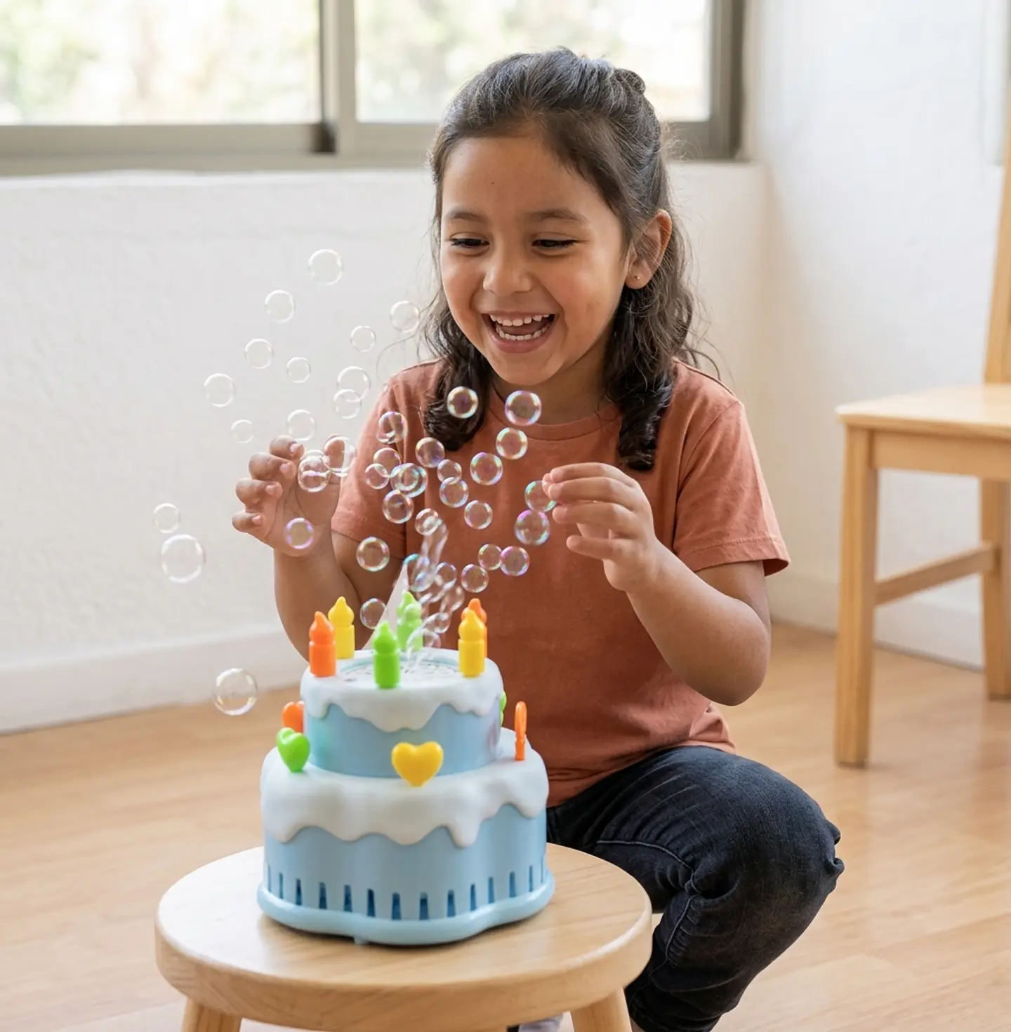 Máquina de Burbujas Torta de Cumpleaños (Bubble Game) – Azul 2