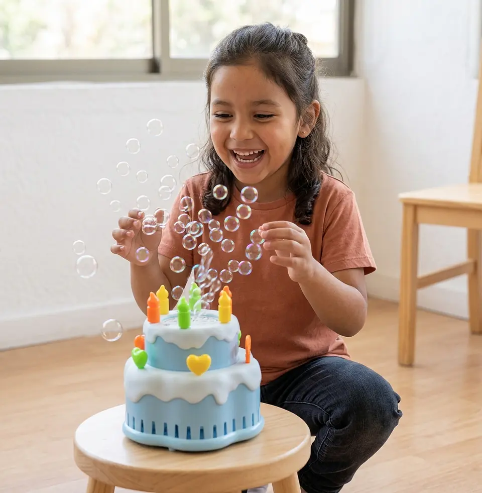 Máquina de Burbujas Torta de Cumpleaños (Bubble Game) – Azul 2