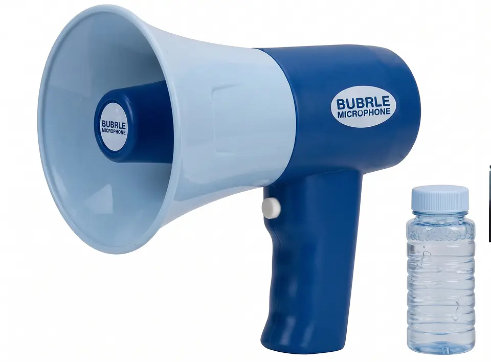 Micrófono / Megáfono de Burbujas 2 en 1 – Azul 5