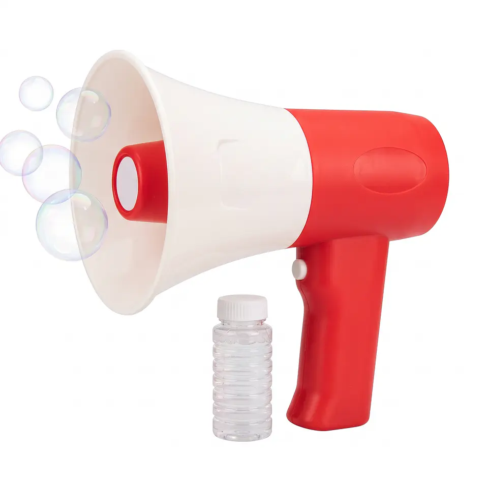 Micrófono / Megáfono de Burbujas 2 en 1 – Rojo 5