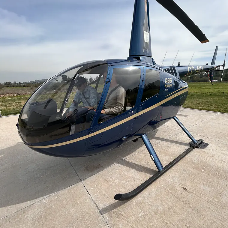 Vuelo privado Robinson R66  Chicureo -Portillo 1