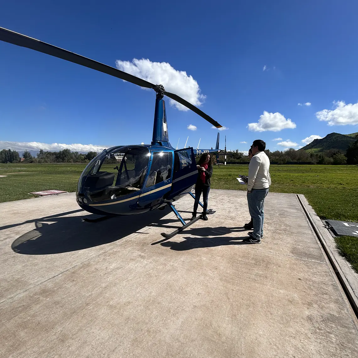 Vuelo privado Robinson R66  Chicureo -Portillo 5