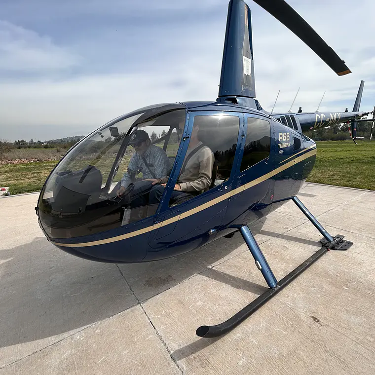 Santiago – Portillo Helicopter Transfer Robinson R66 – Round Trip 1