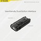 Linterna Compacta LED Nitecore 700 lúmenes Recargable USB TIP SE Negro - Image 16