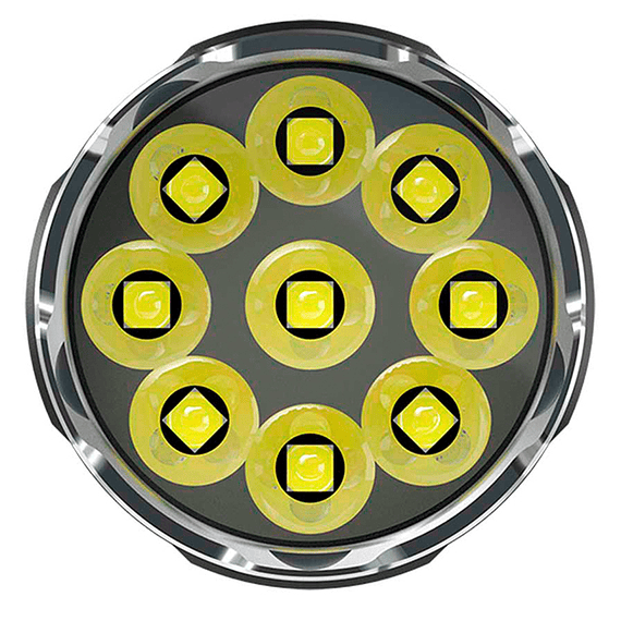 Linterna LED Nitecore 9500 lúmenes Recargable USB TM9K- Image 5