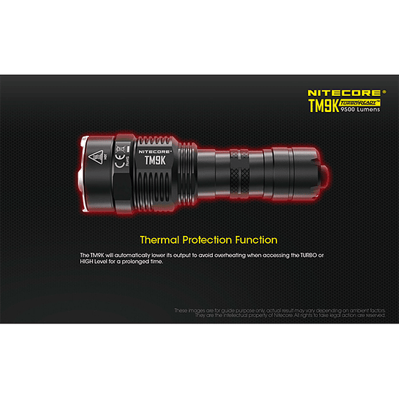Linterna LED Nitecore 9500 lúmenes Recargable USB TM9K- Image 11