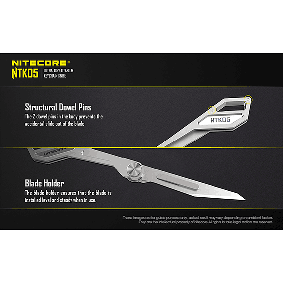 Cuchillo Ultra Compacto Nitecore Titanio NTK05- Image 11