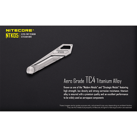 Cuchillo Ultra Compacto Nitecore Titanio NTK05- Image 17