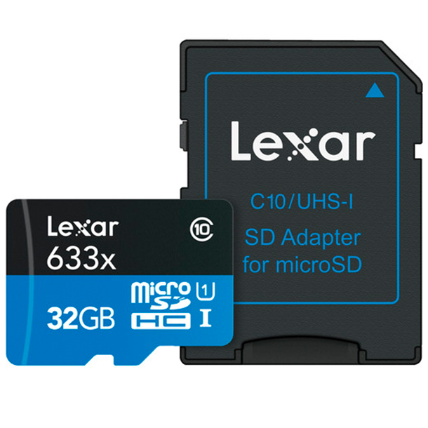 Tarjeta Memoria Lexar 32GB Micro SDHC High-Performance 633x UHS-I