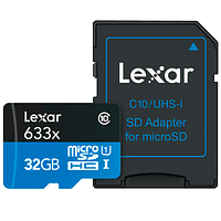 Tarjeta Memoria Lexar 32GB Micro SDHC High-Performance 633x UHS-I