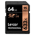 Tarjeta Memoria Lexar 64GB SDXC Professional 633x UHS-I