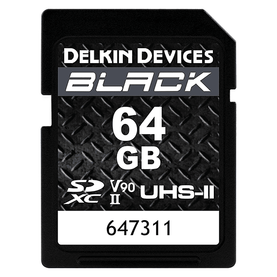 Tarjeta Memoria Delkin Devices 64GB SDXC Black Rugged UHS-II- Image 1