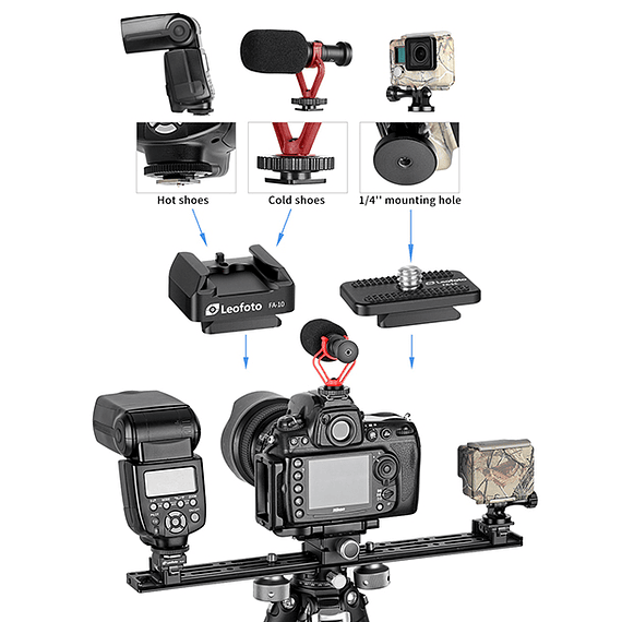Adaptador Leofoto Zapata Flash Sistema QR FA-14- Image 10