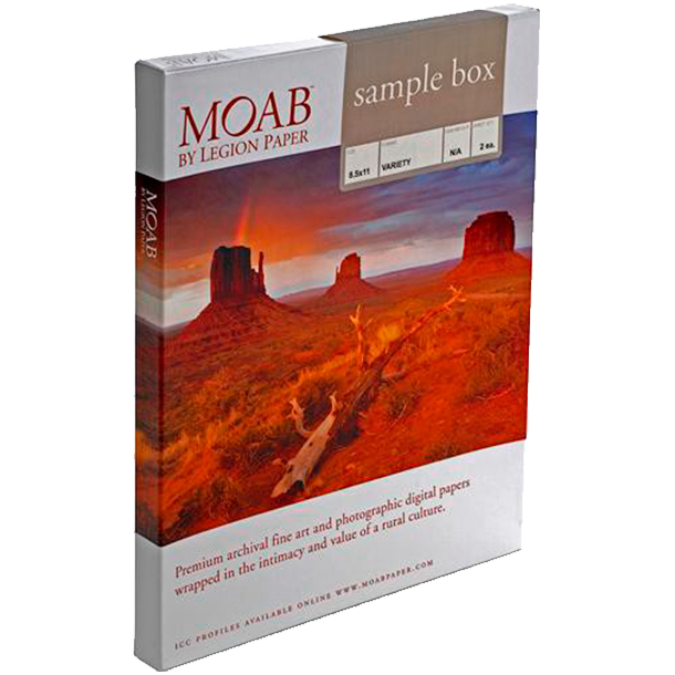 Papel Fine Art Moab Sample Box A4 (8.25 x 11.75) | Andes Photo