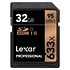 Tarjeta Memoria Lexar 32GB SDHC Professional 633x UHS-I