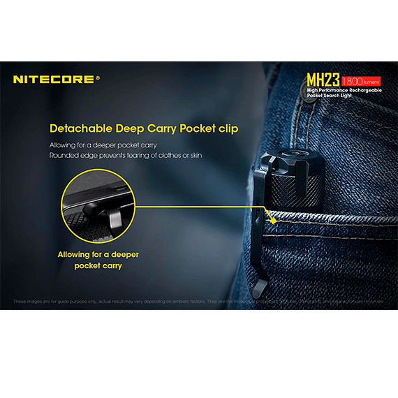Linterna LED Nitecore 1800 lúmenes Recargable USB MH23- Image 8
