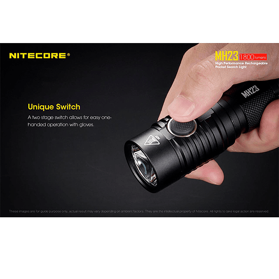 Linterna LED Nitecore 1800 lúmenes Recargable USB MH23- Image 14