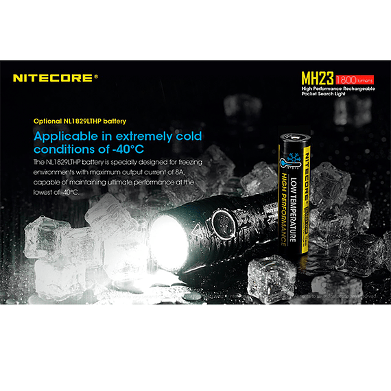 Linterna LED Nitecore 1800 lúmenes Recargable USB MH23- Image 17