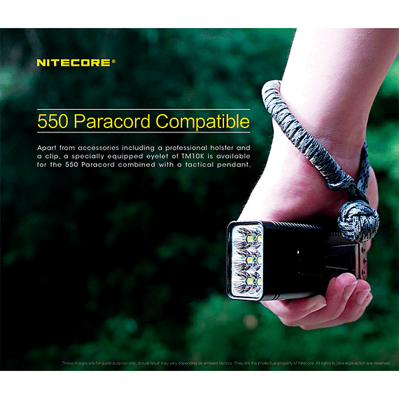 Linterna LED Nitecore 10000 lúmenes Recargable USB TM10K- Image 5