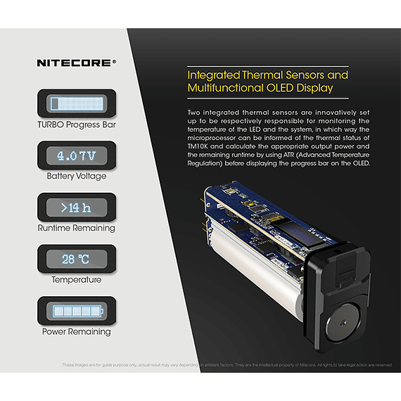 Linterna LED Nitecore 10000 lúmenes Recargable USB TM10K- Image 13