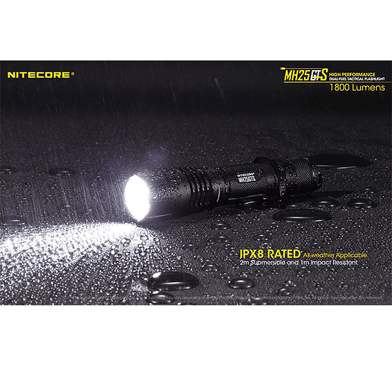 Linterna LED Nitecore 1800 lúmenes Recargable USB MH25GTS- Image 7