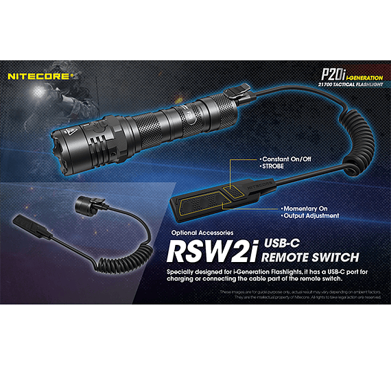 Linterna LED Nitecore 1800 lúmenes Recargable USB P20i- Image 12